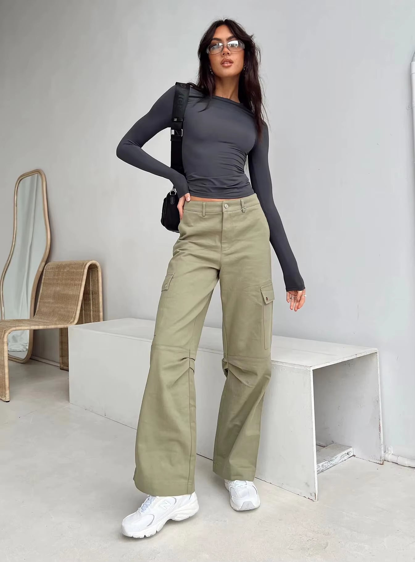 2024 Women Long Sleeve T Shirt Spring Autumn Solid Slim Fit Pullovers Tees Female Basic Tee Y2K Clothes Streetwear Crop Tops